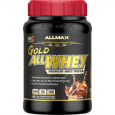 ALLMAX Gold ALLWHEY Chocolat emballage élégant pour rangement et conservation.