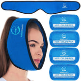 AllSett Health masque glace visage mains libres – soulage les douleurs et libère les mains.