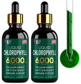 Alpha Flow Chlorophylle liquide: deux bouteilles réunies, soutien potentiel à l'énergie et à la détox.
