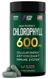 Alpha Flow chlorophylle capsules - énergie durable pour la journée