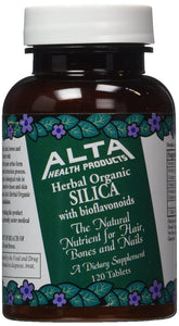 Alta Health Silice avec bioflavonoïdes, flacon 120 comprimés, soutien potentiel peau et articulations