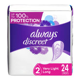 Always Discreet Protège-slips ultra-légers longs offrant confort discret au quotidien