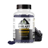 Gommes Shilajit Amazing Botanicals dans leur emballage, présentation naturelle.