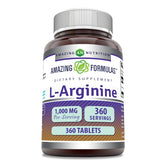 Amazing Formulas L-Arginine comprimés dans une bouteille, soutien potentiel a l'energie