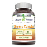 Bouteille Amazing Formulas Ginseng Complex prête à l'emploi, capsules faciles à avaler