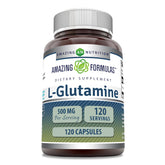 Amazing Formulas L-Glutamine: flacon principal, dose pratique pour votre quotidien.