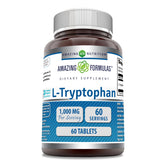 Amazing Formulas L-Tryptophane 1000 mg: bouteille prête à l'emploi pour une routine du soir.
