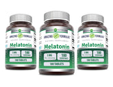 Amazing Formulas Mélatonine 5 mg – emballage indiquant la posologie et l’usage nocturne
