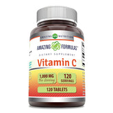Boîte Amazing Formulas Vitamine C 1000 mg avec comprimés pour usage quotidien.