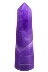 Amazing Gemstone Améthyste Tour Cristal, pointe lumineuse pour revitaliser l'espace.