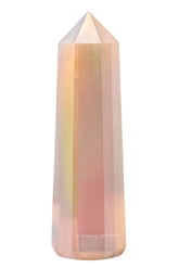 Amazing Gemstone Tour Angel Aura Rose Quartz, pointe lumineuse pour énergie énergie focalisée