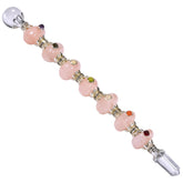 Bâton Amazing Gemstone en quartz rose pour méditation et l'équilibre des chakras.
