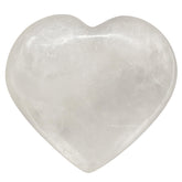 Amazing Gemstone Coeur quartz clair paume: massage apaisant et centrage du corps.