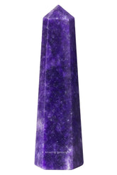 Amazing Gemstone Lepidolite Tour Pointe, énergie apaisante pour méditation et concentration.