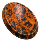 Amazing Gemstone Obsidienne acajou – gros plan sur la pierre d'inquiétude prête pour la méditation