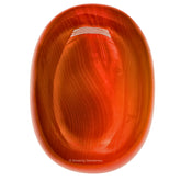 Amazing Gemstone onyx rouge-pierre-de-paume-grande : idéal pour méditation et équilibre des énergies
