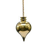 Amazing Gemstone pendule doré en dôme conique avec pointe, précision pour la radiesthésie.