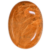Amazing Gemstone pierre-lune-peche-paume, parfaite pour la méditation et l'apaisement.