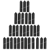 Amazing Gemstone point cristal shungite - parfaite pour grilles de cristaux et projets artisanaux.