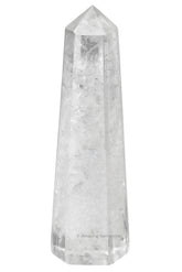 Amazing Gemstone tour quartz clair – profil 3-4 pouces, purifie l’énergie et recharge l’espace.