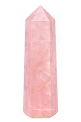 Tour quartz rose Amazing Gemstone – pointe 2-3 pouces pour énergie concentrée.