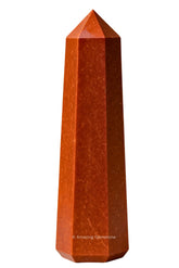 Amazing Gemstone Tour Jaspe Rouge – Pointe nette illustrant l’energie dirigée pour votre espace
