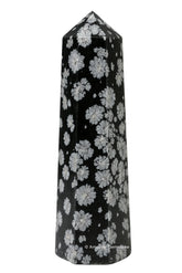 Amazing Gemstone Tour Cristal Obsidienne Neige – énergie revitalisante pour votre espace.