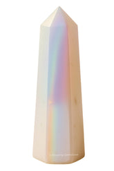 Amazing Gemstone Tour Quartz Aura Angélique premier plan, purifie l’énergie et crée ambiance calme