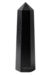 Amazing Gemstone pointe cristal tourmaline noire pour purification et énergie revitalisante.