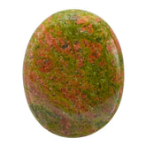 Amazing Gemstone Unakite – pierre de paume grande pour méditation et équilibre.