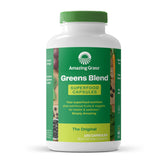 Amazing Grass bouteille de capsules, format pratique pour démarrer une journée équilibrée.