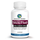 Amazing Herbs Detox/Flush, Bouteille et versement faciles pour un usage quotidien pratique.