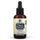 Amazing Herbs Maca Express Extrait Liquide dans flacon de 1 oz énergie et endurance.