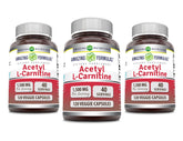 Bouteille Amazing Nutrition Acétyl L-Carnitine HCL 1500 mg prête pour une routine énergétique potentielle.