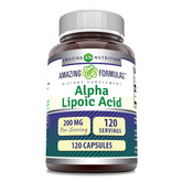 Amazing Nutrition acide alpha-lipoïque 200 mg en gelules, format pratique et quotidien.