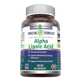 Amazing Nutrition Acide alpha-lipoique 300 mg, bouteille pratique pour usage quotidien.