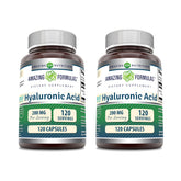 Amazing Nutrition Acide Hyaluronique 200 mg, capsule: soutien potentiel à l'hydratation de la peau.
