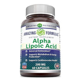 Amazing Nutrition Acide Alpha-Lipoïque capsules, dose quotidienne pratique et pureté garantie.