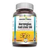 Amazing Nutrition Amazing Omega : bouteille gelules au goût citron et oméga-3 pour le quotidien.