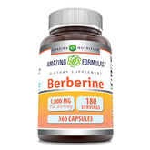 Amazing Nutrition Berberine 1000 mg – capsules, soutien potentiel à la routine métabolique quotidienne