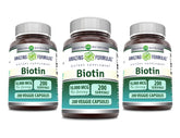 Amazing Nutrition Biotine 10000 mcg gélules-veggie, gélules pratiques au quotidien.