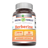 Bouteille Amazing Nutrition Berberine, capsules végétales faciles à prendre.