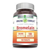 Tablettes Bromélaïne Amazing Nutrition 500 mg, dosage pratique pour usage quotidien