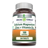 Bouteille Amazing Nutrition Calcium Magnésium Zinc D3, soutien osseux potentiel