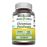 Packshot Amazing Nutrition Chromium Picolinate montrant l'emballage pratique pour la routine quotidienne