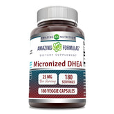Amazing Nutrition DHEA 25 mg, capsule végétale, prise quotidienne facile.