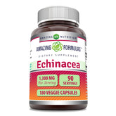 Amazing Nutrition Echinacea 1300 mg, boîte et gélules, option végétarienne pratique.