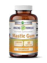 Gomme mastique Amazing Nutrition 1000 mg, bouteille de 120 capsules, soutien potentiel à la digestion