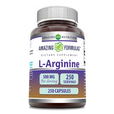 Amazing Nutrition L-Arginine 500 mg : capsules dans la boîte, pratique pour la routine quotidienne.