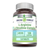 Amazing Nutrition L-Arginine/L-Citrulline, bouteille: peut favoriser la circulation pendant l’exercice.